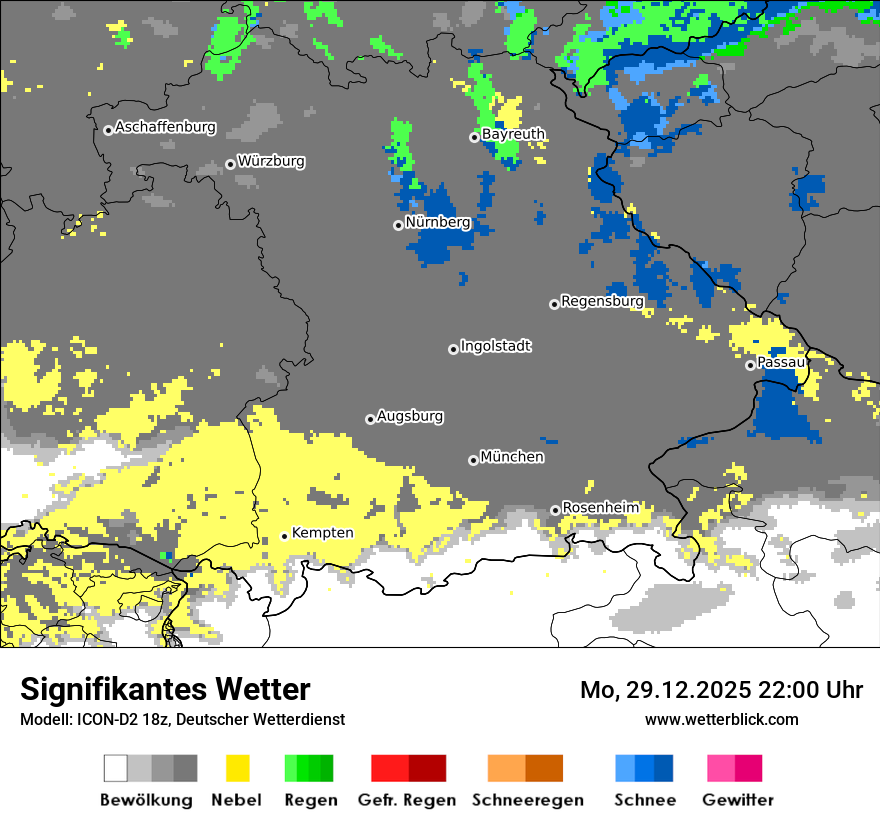 Modellkarten Signifikantes Wetter