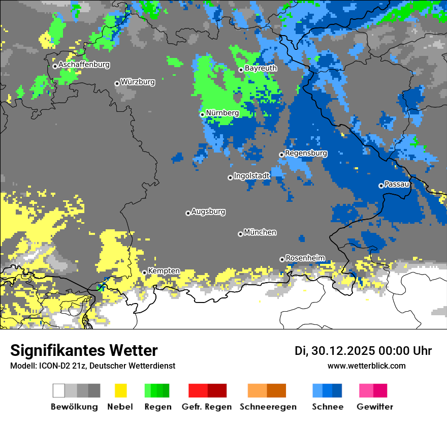 Modellkarten Signifikantes Wetter