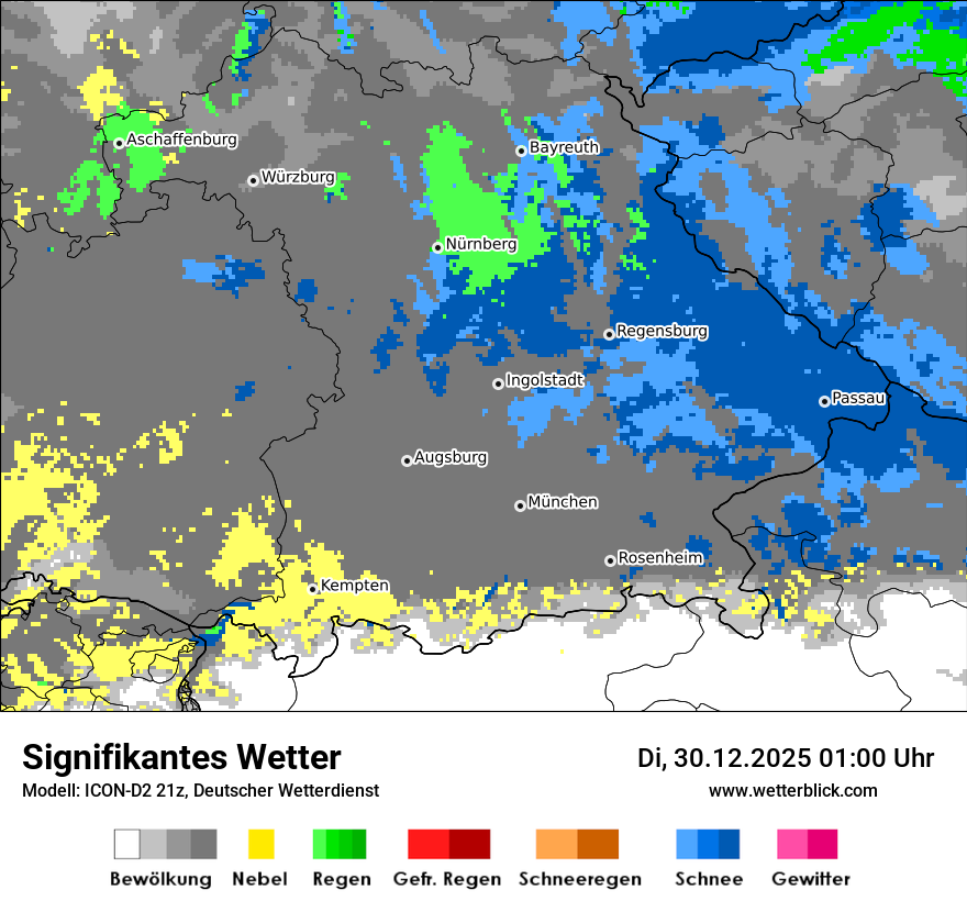 Modellkarten Signifikantes Wetter