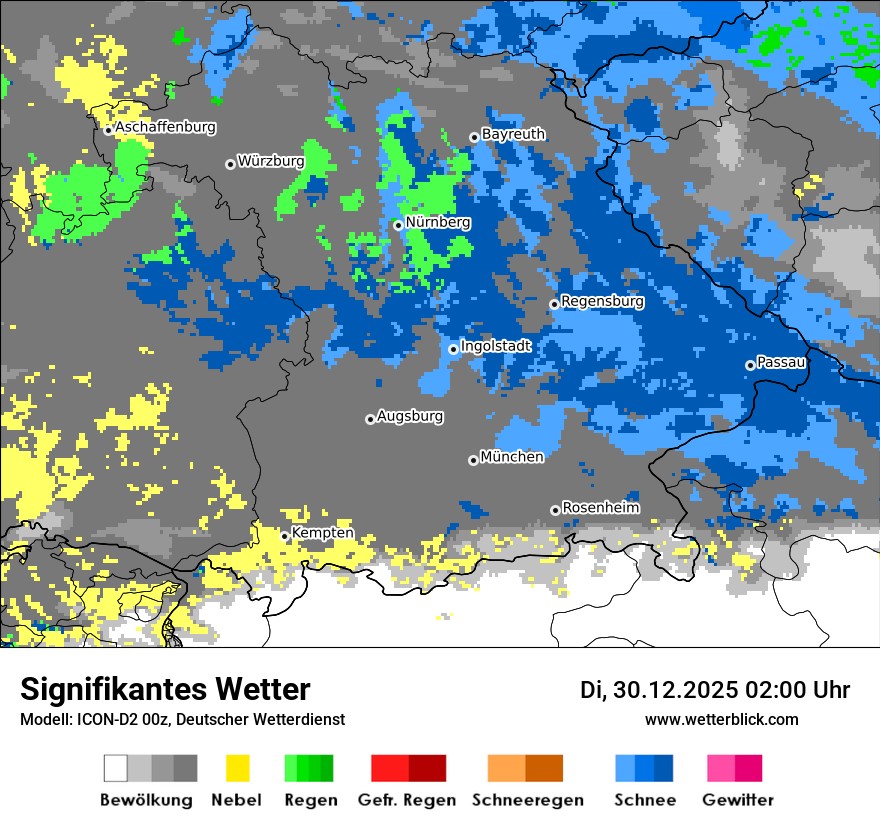 Modellkarten Signifikantes Wetter