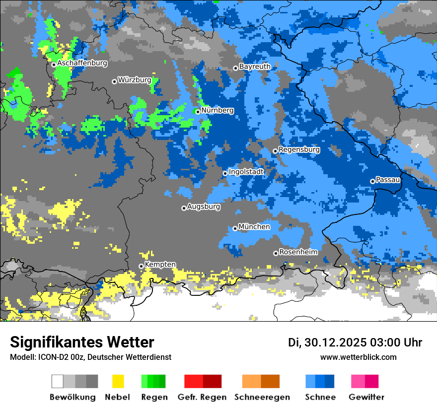 Modellkarten Signifikantes Wetter