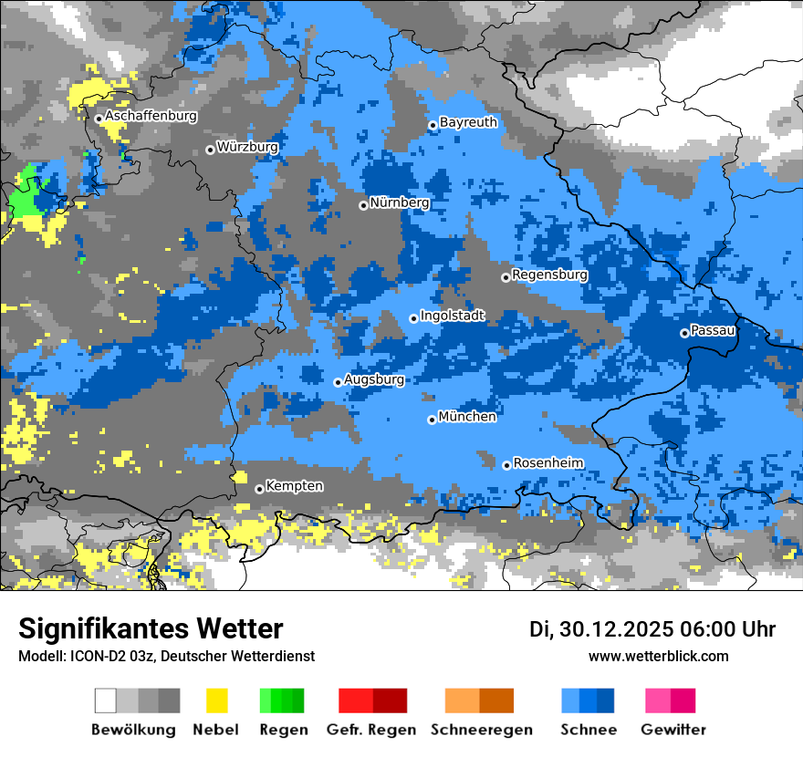 Modellkarten Signifikantes Wetter