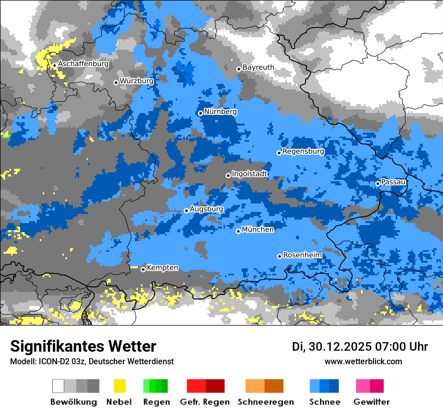 Modellkarten Signifikantes Wetter