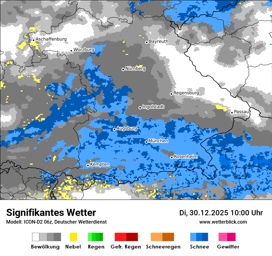 Modellkarten Signifikantes Wetter