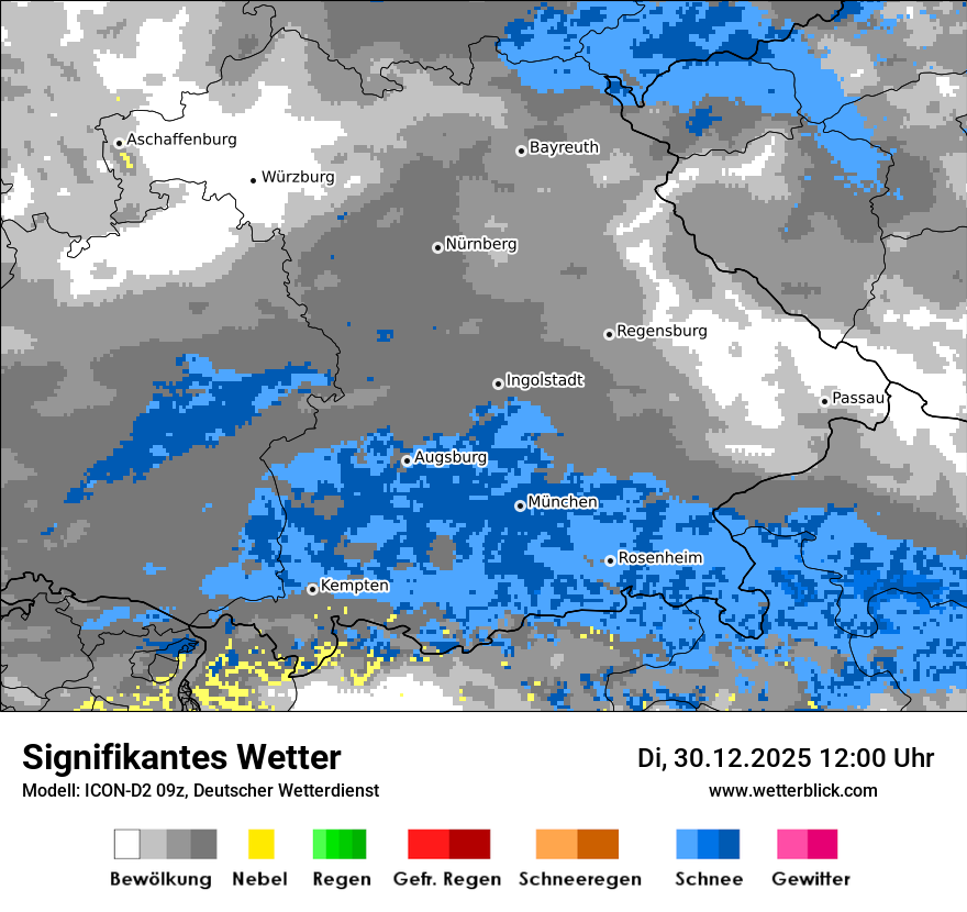Modellkarten Signifikantes Wetter