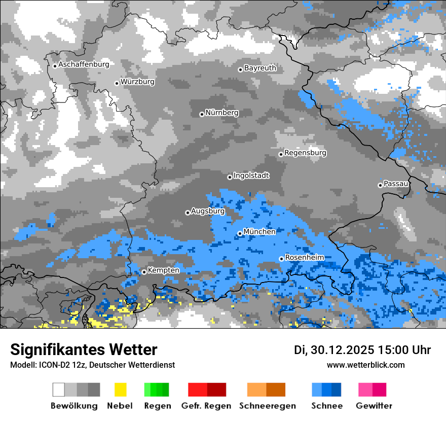 Modellkarten Signifikantes Wetter