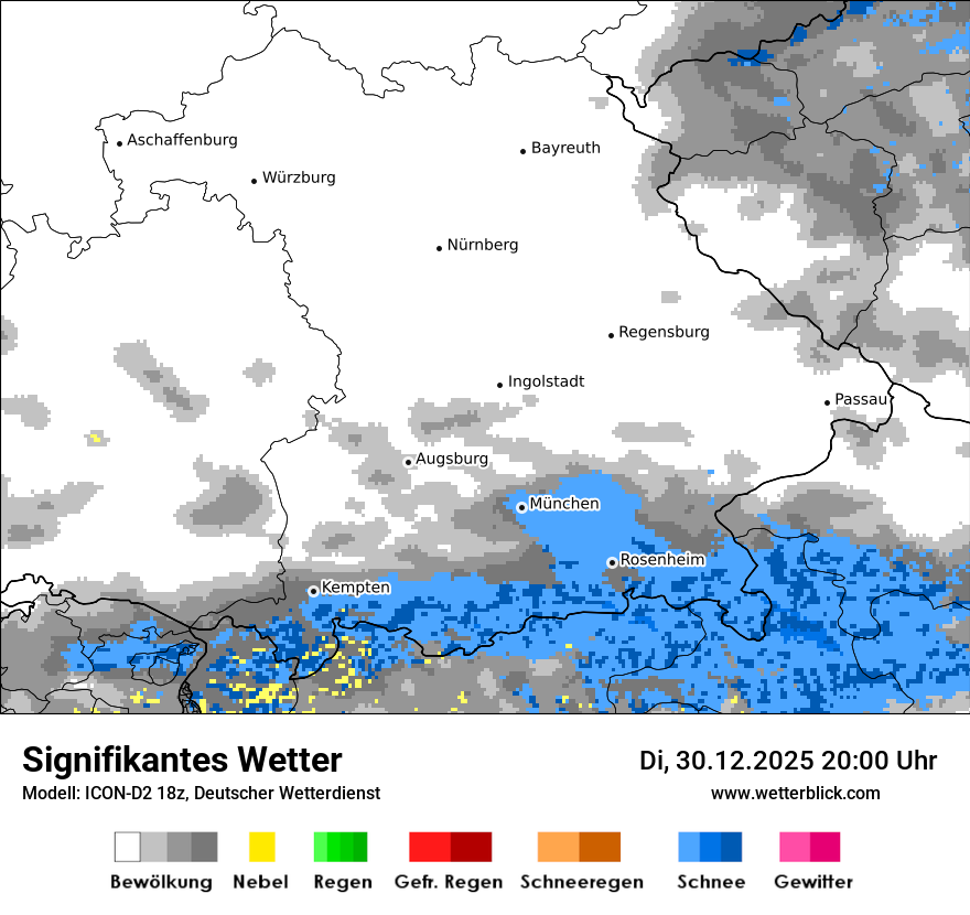 Modellkarten Signifikantes Wetter
