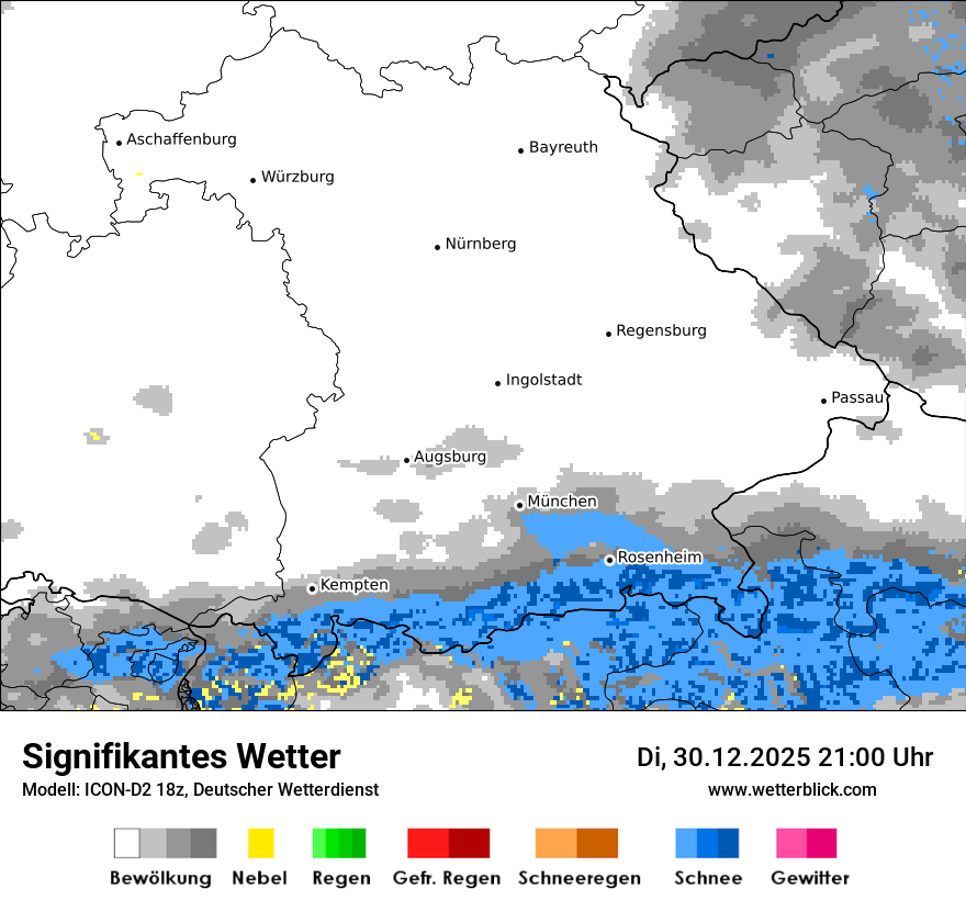 Modellkarten Signifikantes Wetter