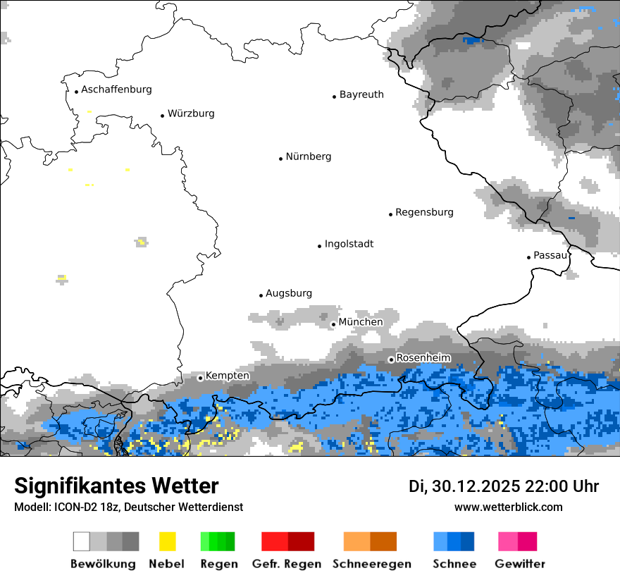 Modellkarten Signifikantes Wetter