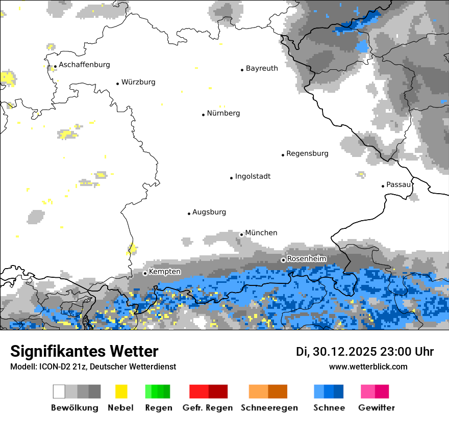 Modellkarten Signifikantes Wetter