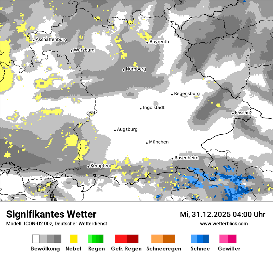 Modellkarten Signifikantes Wetter