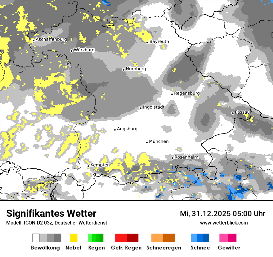 Modellkarten Signifikantes Wetter