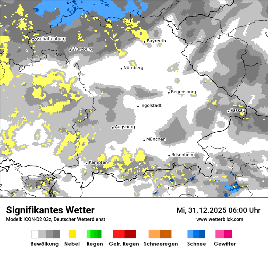 Modellkarten Signifikantes Wetter