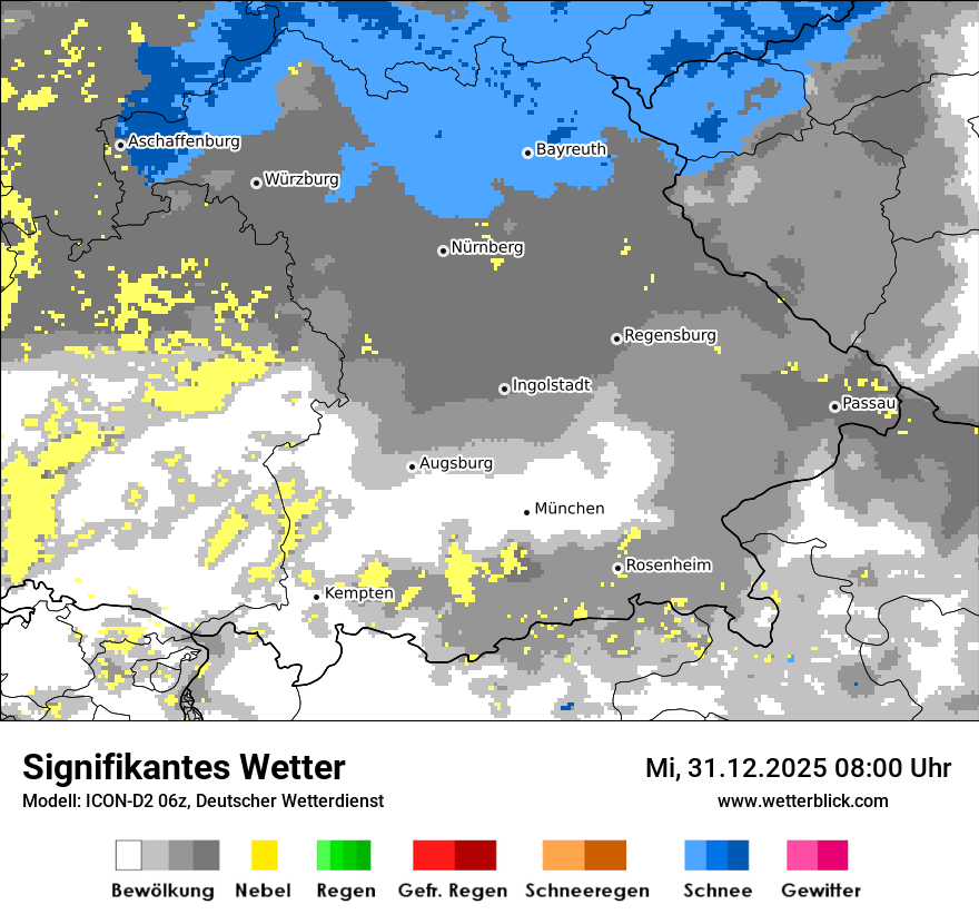 Modellkarten Signifikantes Wetter