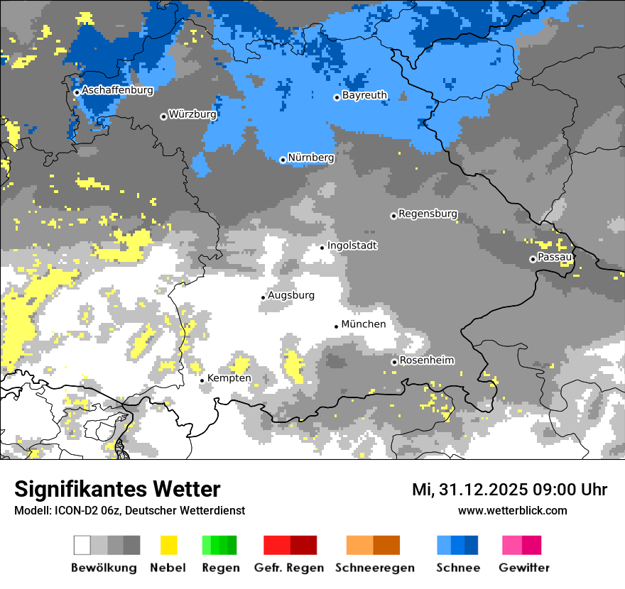 Modellkarten Signifikantes Wetter