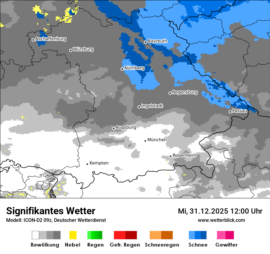 Modellkarten Signifikantes Wetter