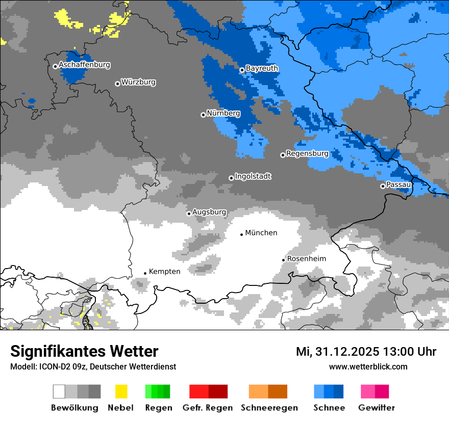 Modellkarten Signifikantes Wetter