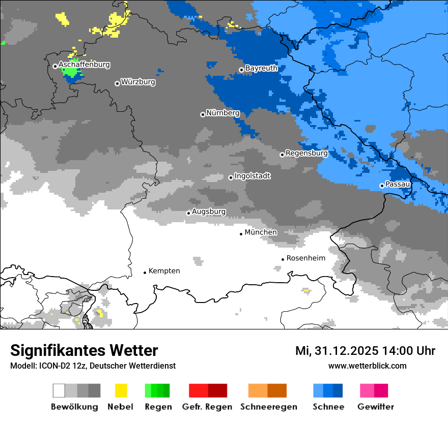 Modellkarten Signifikantes Wetter