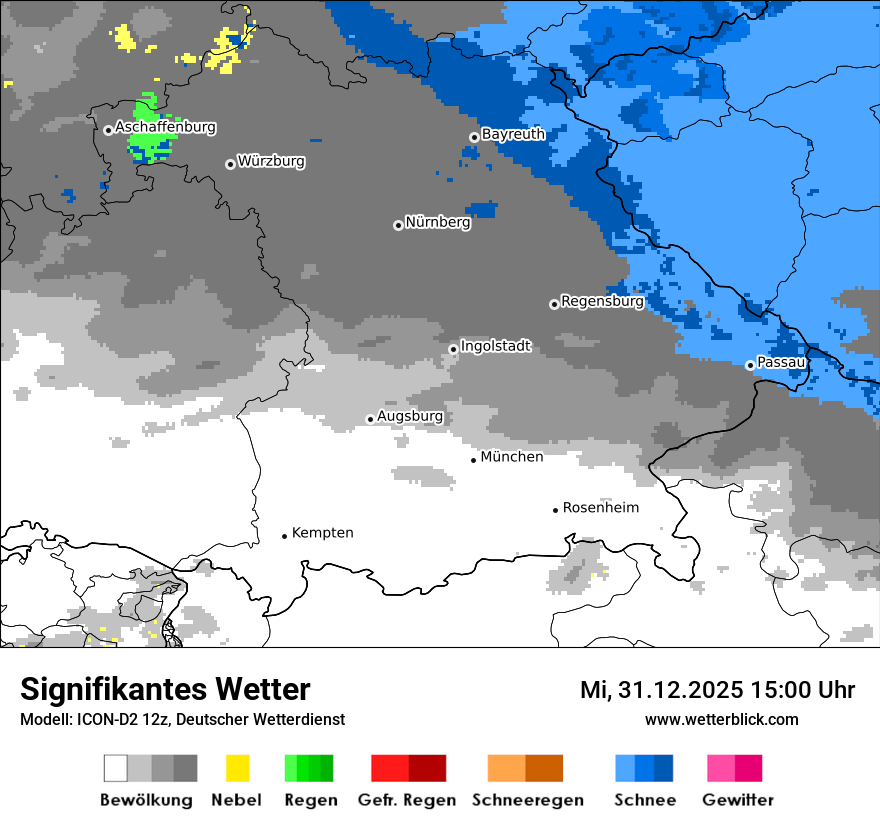Modellkarten Signifikantes Wetter