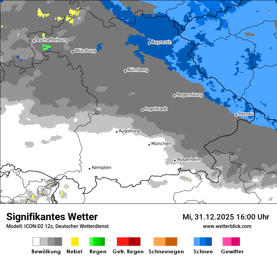 Modellkarten Signifikantes Wetter