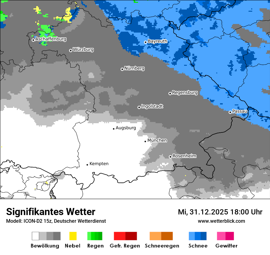 Modellkarten Signifikantes Wetter