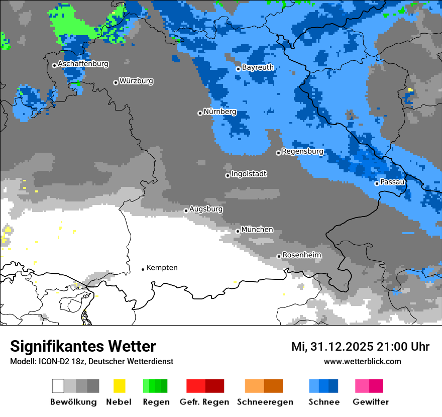 Modellkarten Signifikantes Wetter