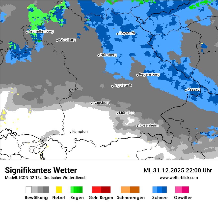 Modellkarten Signifikantes Wetter