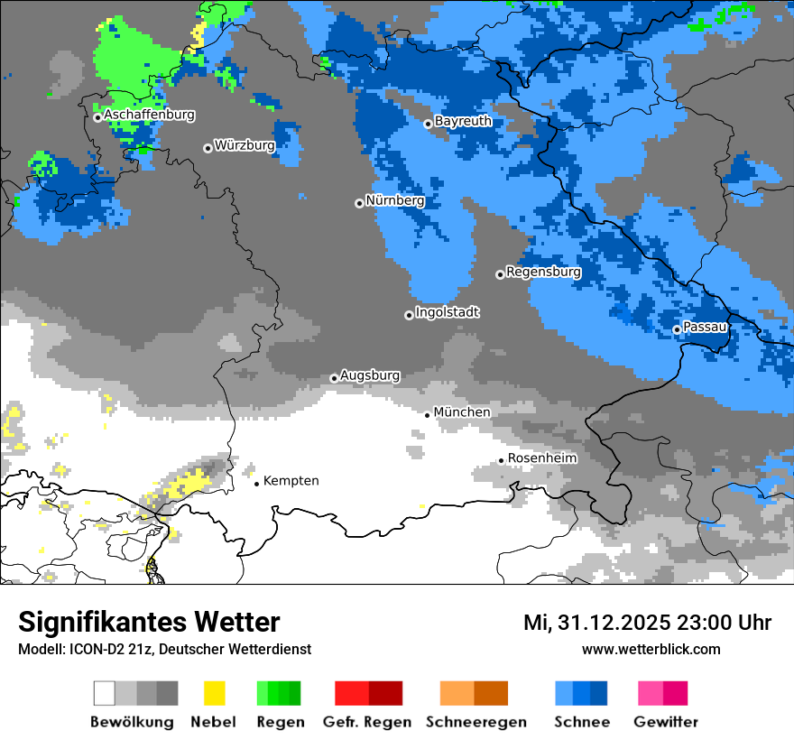 Modellkarten Signifikantes Wetter
