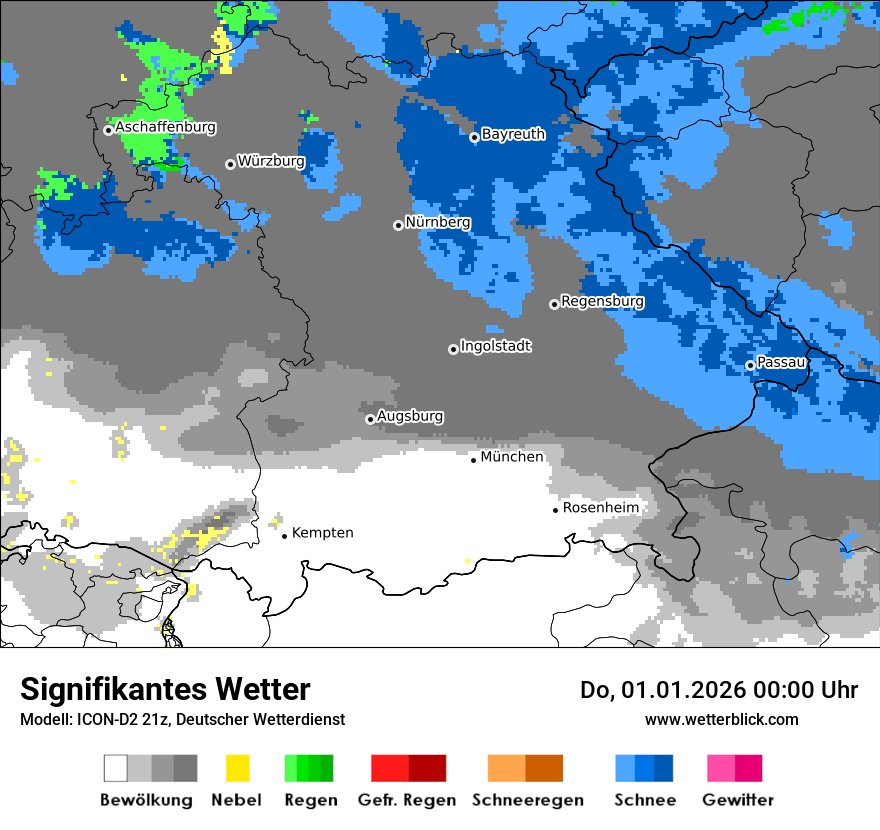 Modellkarten Signifikantes Wetter