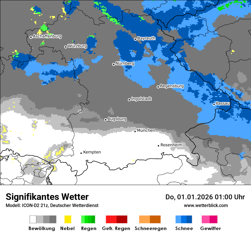 Modellkarten Signifikantes Wetter
