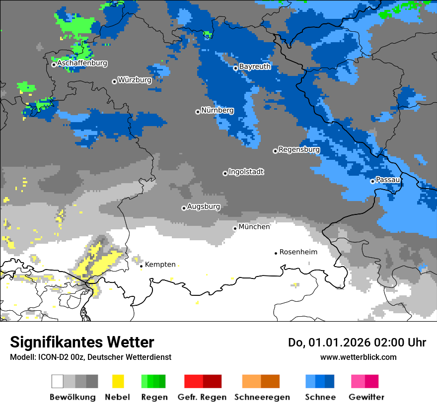 Modellkarten Signifikantes Wetter
