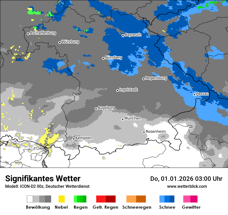 Modellkarten Signifikantes Wetter