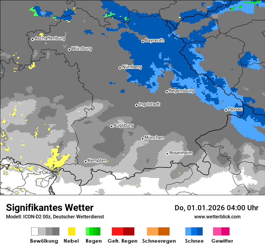 Modellkarten Signifikantes Wetter