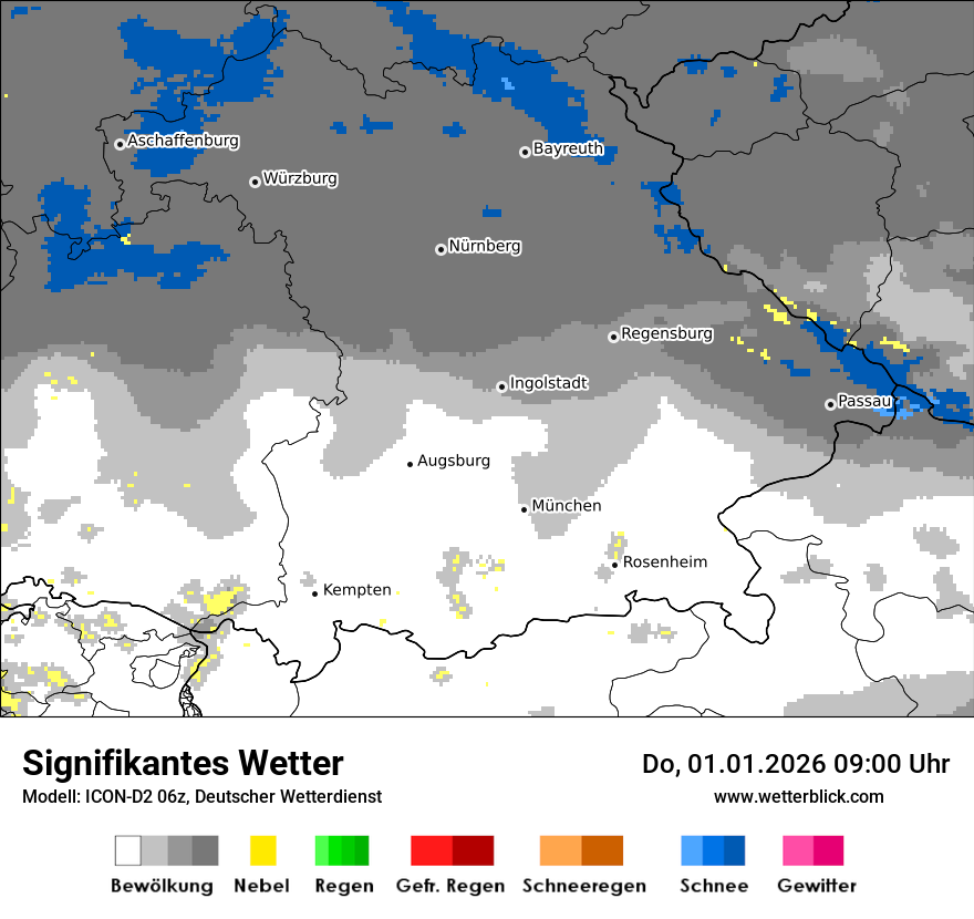 Modellkarten Signifikantes Wetter