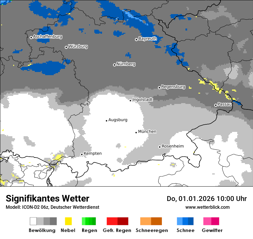 Modellkarten Signifikantes Wetter