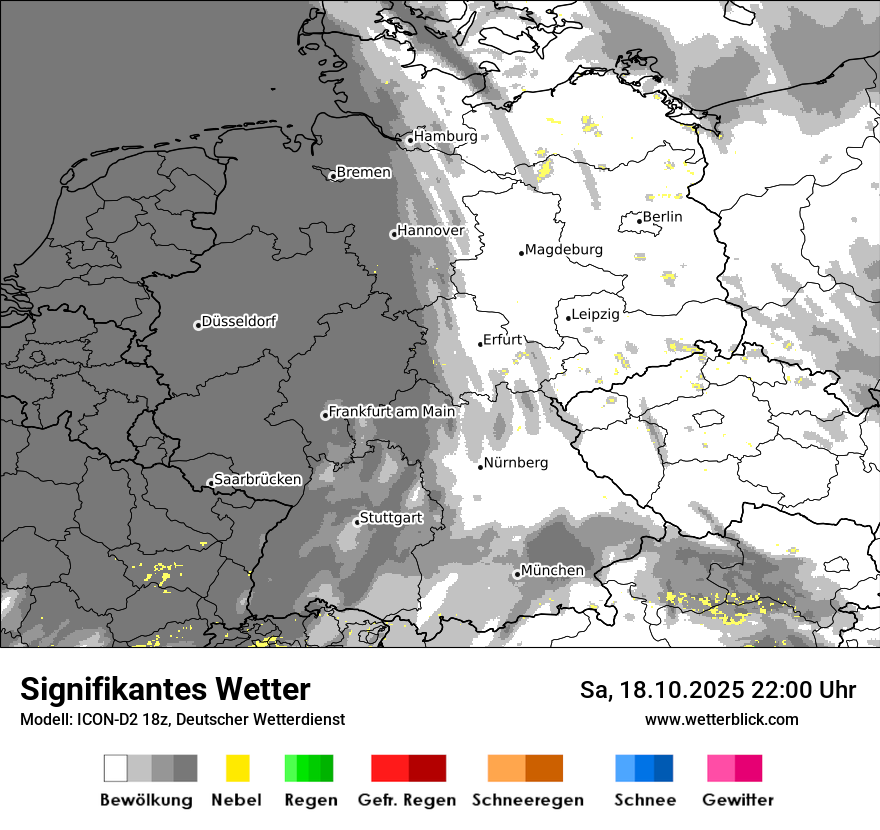 Modellkarten Signifikantes Wetter in Deutschland
