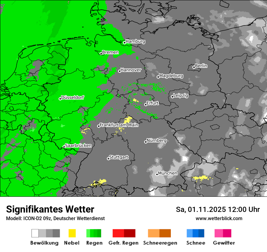 Modellkarten Signifikantes Wetter in Deutschland