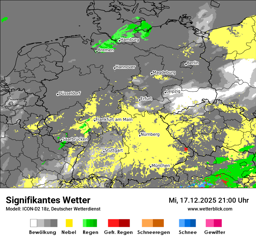 Modellkarten Signifikantes Wetter in Deutschland