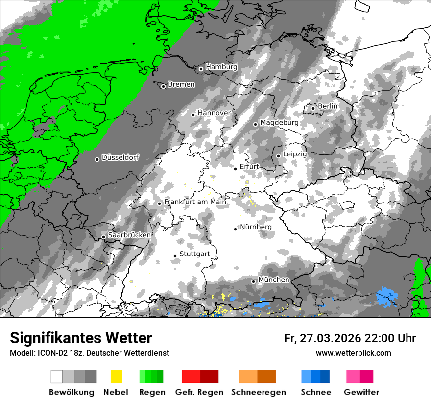 Modellkarte ICON-D2 – ww – deutschland