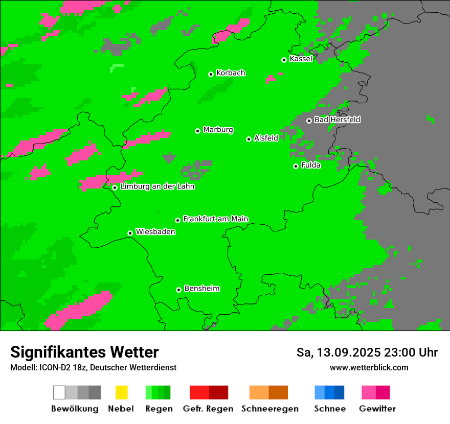 Modellkarten Signifikantes Wetter