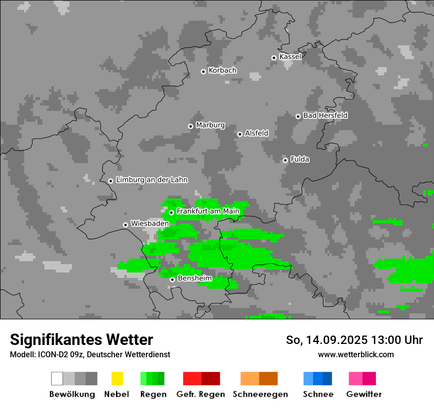 Modellkarten Signifikantes Wetter
