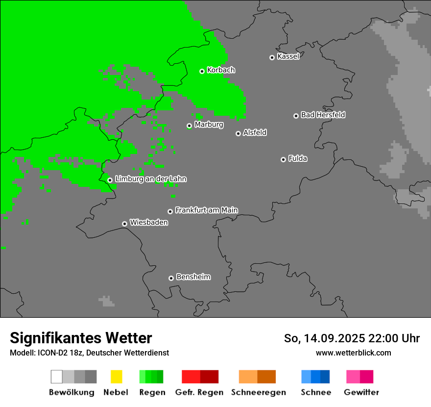 Modellkarten Signifikantes Wetter