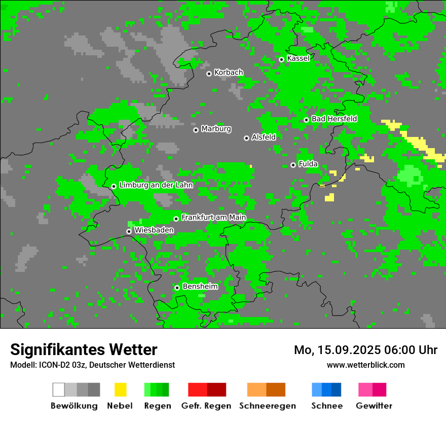 Modellkarten Signifikantes Wetter