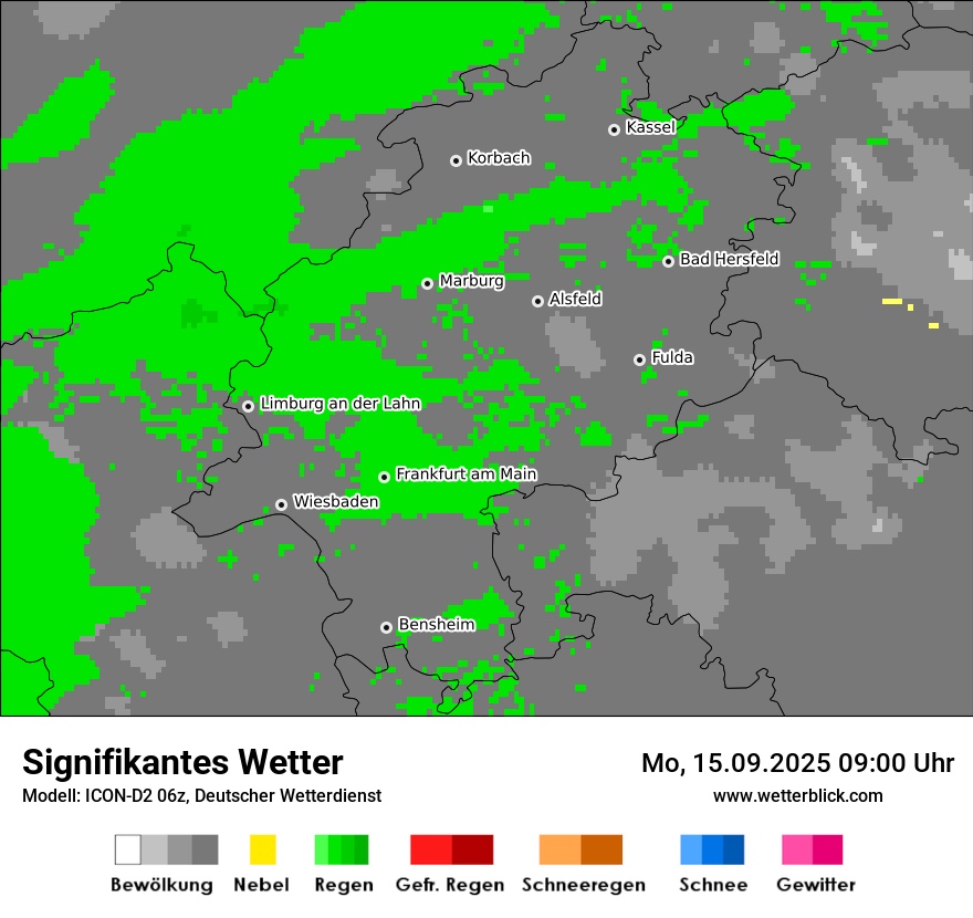 Modellkarten Signifikantes Wetter