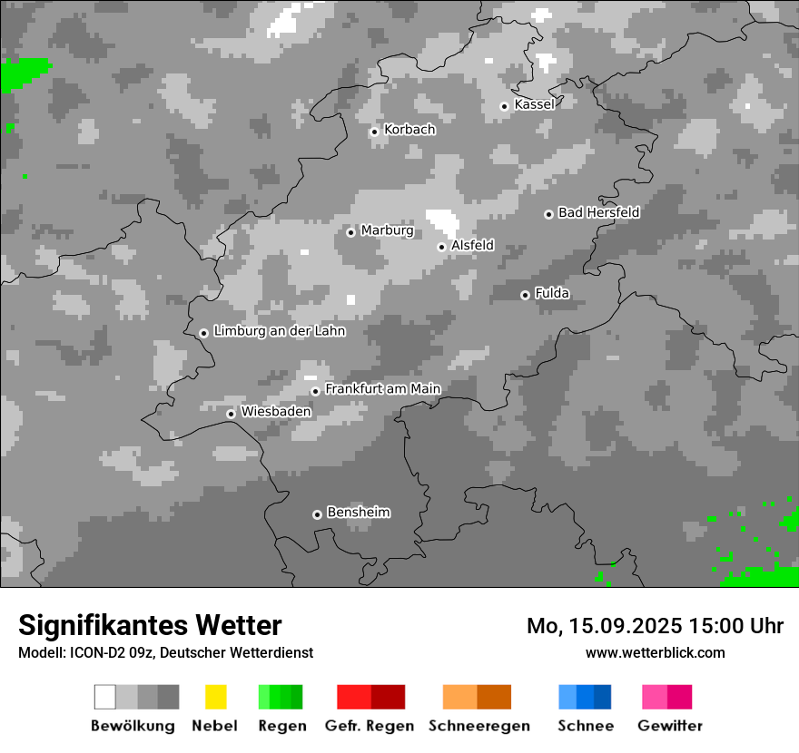 Modellkarten Signifikantes Wetter