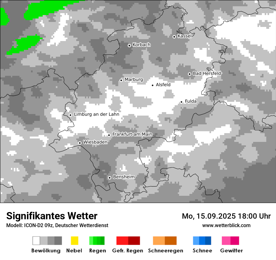 Modellkarten Signifikantes Wetter