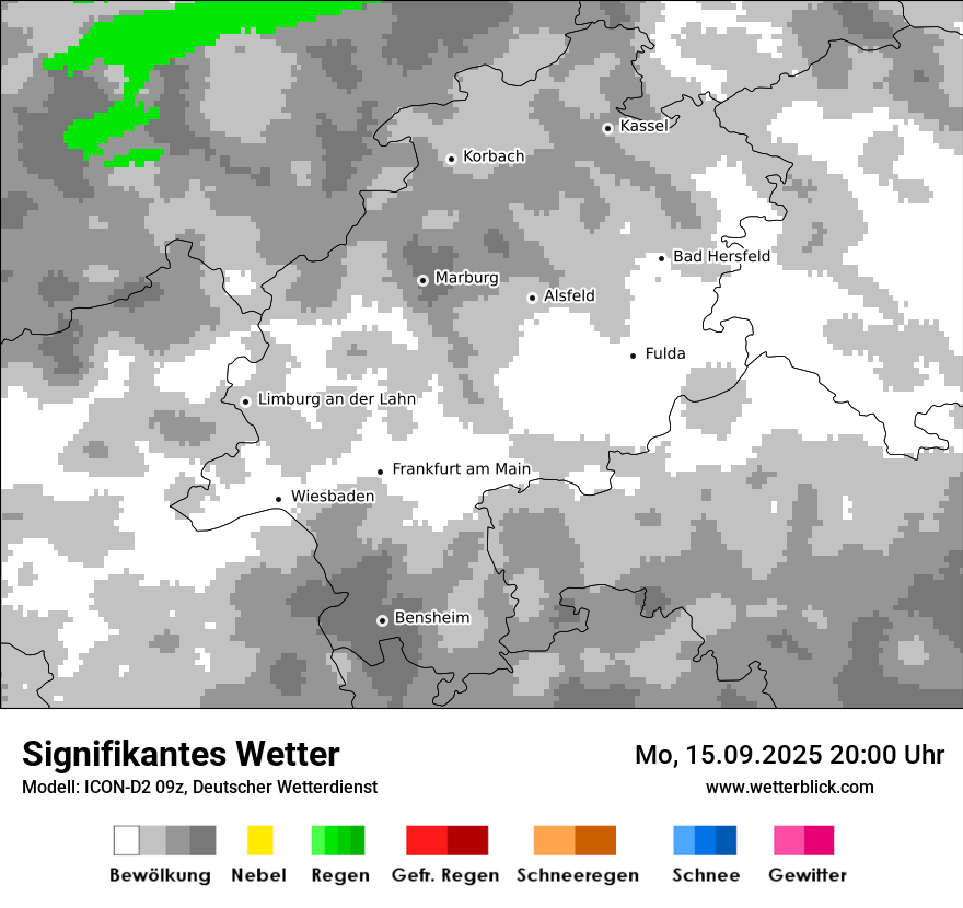 Modellkarten Signifikantes Wetter