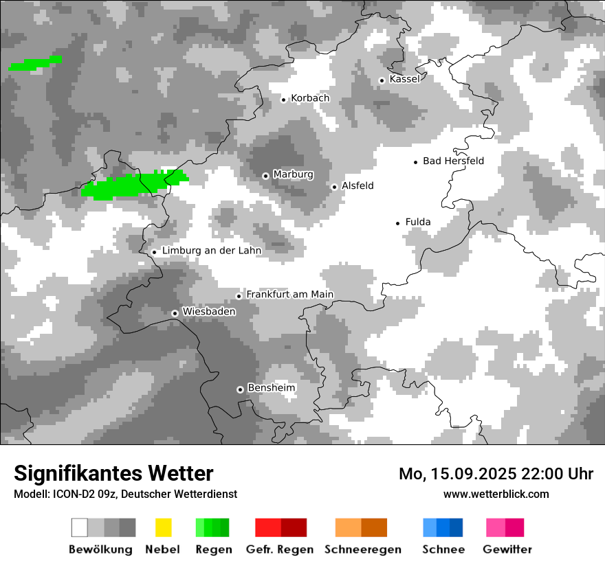Modellkarten Signifikantes Wetter