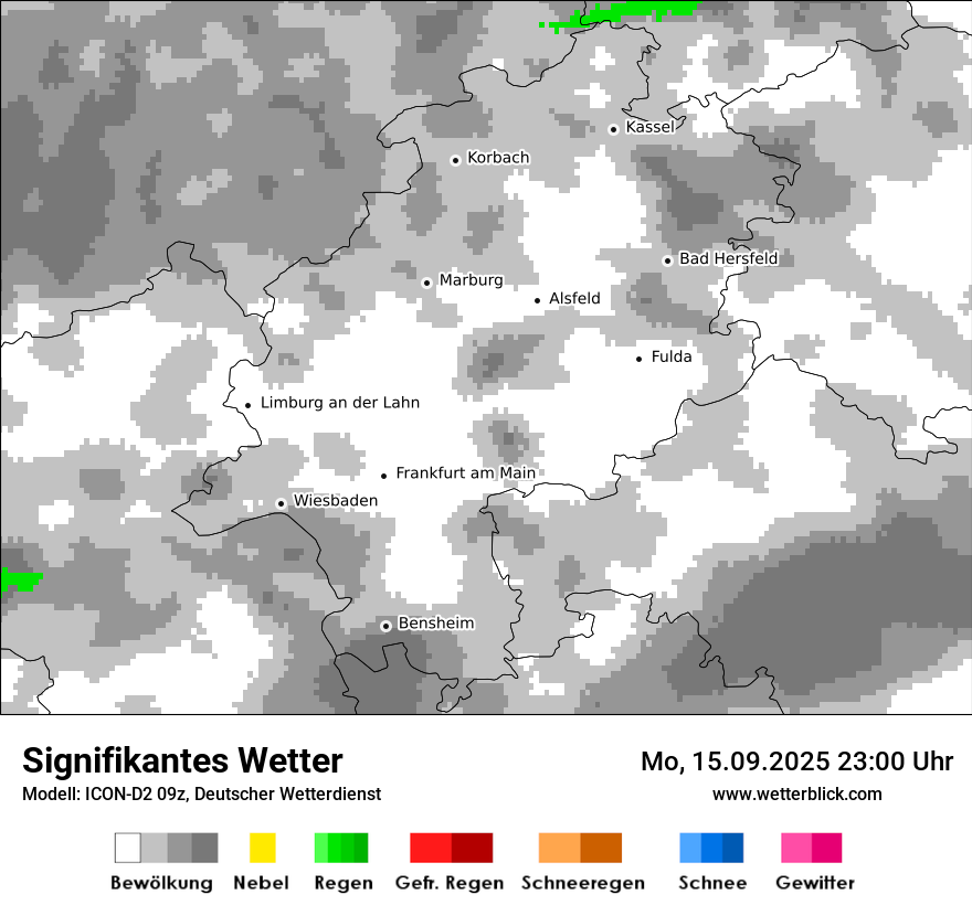 Modellkarten Signifikantes Wetter