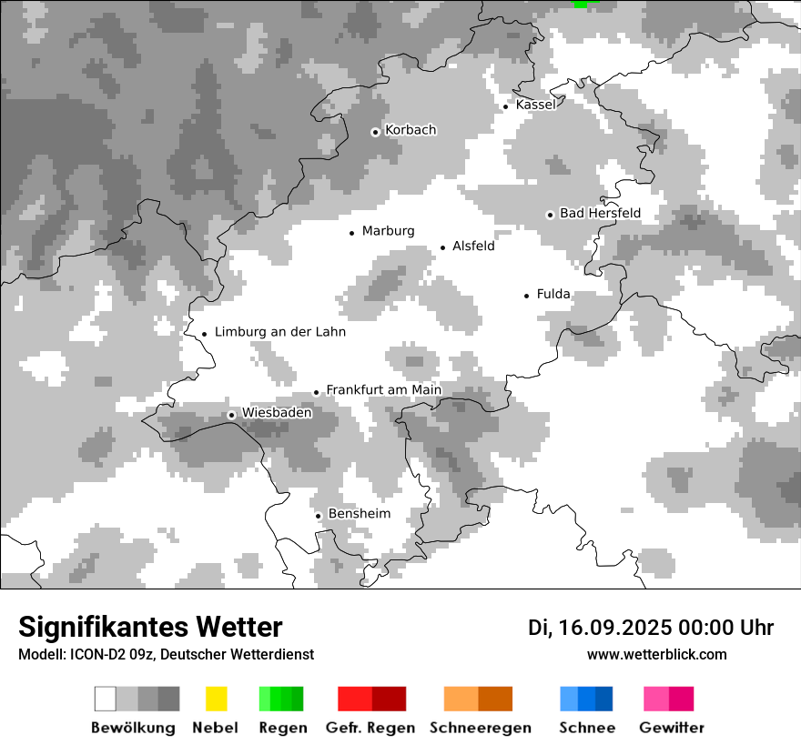 Modellkarten Signifikantes Wetter